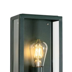 Außenwandleuchte dunkelgrün mit Dämmerungssensor IP44 - Rotterdam