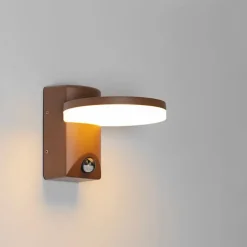 Außenwandleuchte rostbraun inkl. LED IP54 Bewegungssensor - Esmee