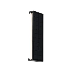 Außenwandleuchte schwarz 30 cm inkl. LED 4-stufig dimmbar mit Solar - Serena