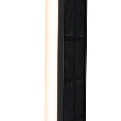 Außenwandleuchte schwarz 30 cm inkl. LED 4-stufig dimmbar mit Solar - Serena