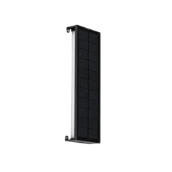 Außenwandleuchte schwarz 30 cm inkl. LED 4-stufig dimmbar mit Solar - Serena