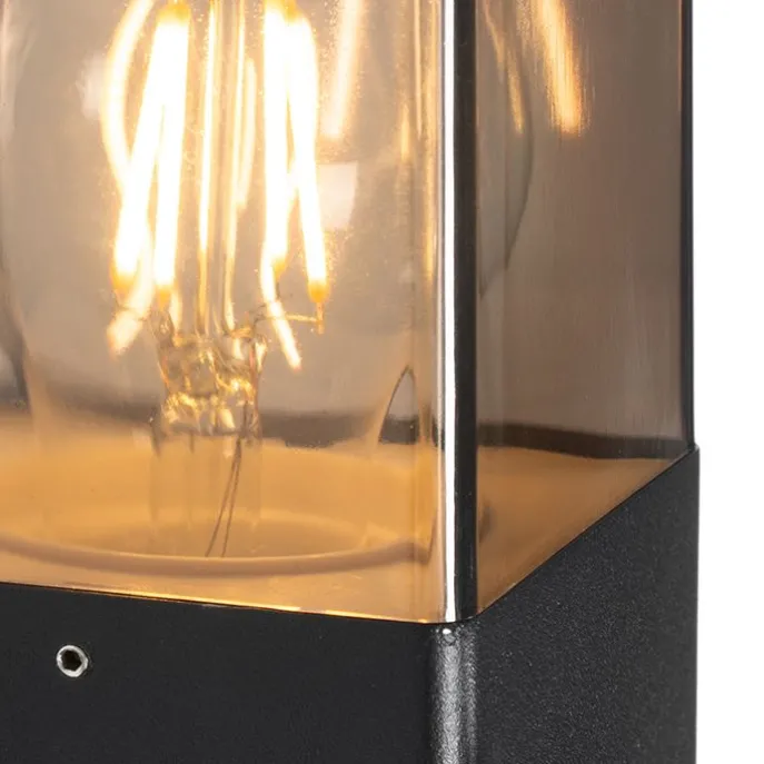 Außenwandleuchte schwarz IP44 mit Dämmerungssensor - Dänemark