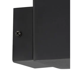 Außenwandleuchte schwarz IP44 mit Dämmerungssensor - Dänemark