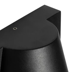 Außenwandleuchte schwarz IP44 mit Dämmerungsschalter - Femke