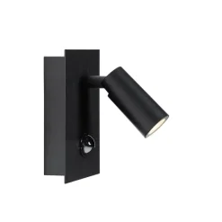 Außenwandleuchte schwarz inkl. LED IP54 Bewegungssensor - Simon