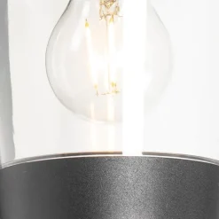 Außenwandleuchte schwarz IP44 mit Bewegungssensor - Joren