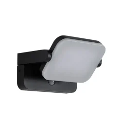 Außenwandleuchte schwarz inkl. LED verstellbar mit Bewegungssensor - Kamile