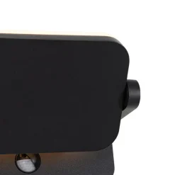 Außenwandleuchte schwarz inkl. LED verstellbar mit Bewegungssensor - Kamile