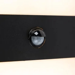 Außenwandleuchte schwarz IP44 inkl. LED mit Bewegungsmelder - Dualy