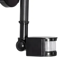 Außenwandleuchte schwarz IP44 inkl. Bewegungsmelder - Daphne