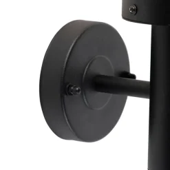 Außenwandleuchte schwarz mit Bewegungssensor IP44 - Gleam