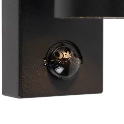 Außenwandleuchte schwarz mit Bewegungsmelder IP44 - Solo