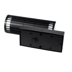 Außenwandleuchte schwarz mit Bewegungssensor 2-Licht - Boris