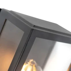 Außenwandleuchte schwarz mit Bewegungsmelder IP44 - Rotterdam 1