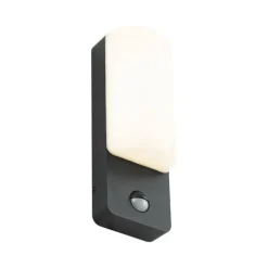 Außenwandleuchte schwarz mit Bewegungssensor inkl. LED - Shift