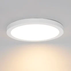 Aufbau- oder Einbaustrahler weiß 30 cm inkl. LED 3-Stufen-Dim-to-Warm mit Dip-Schalter - Trans