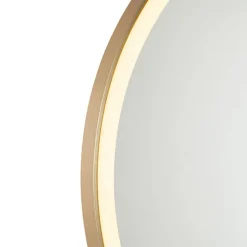 Badezimmerspiegel Gold 70 cm inkl. LED mit Touchdimmer - Miral