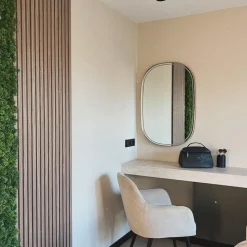 Badezimmerspiegel Gold inkl. LED mit Touchdimmer oval - Miral