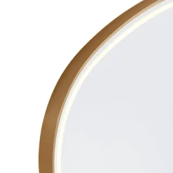 Badezimmerspiegel Gold inkl. LED mit Touchdimmer oval - Miral