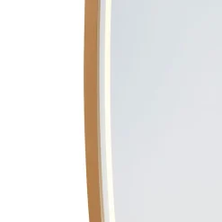 Badezimmerspiegel Gold inkl. LED mit Touchdimmer oval - Miral