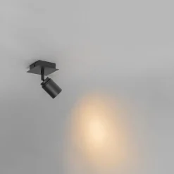 Bad-Spot schwarz quadratisch IP44 inkl. Wifi GU10 - Ducha