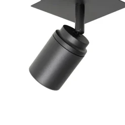 Bad-Spot schwarz quadratisch IP44 inkl. Wifi GU10 - Ducha