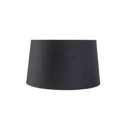 Baumwolllampenschirm schwarz 35/30/20 mit goldenem Interieur
