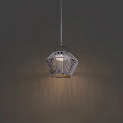 Böhmische Tischleuchte Grau inkl. LED 3-Stufen-Dimmbar IP54 Solar Wiederaufladbar - Duco