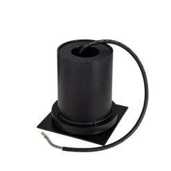 Bodenstrahler für den Außenbereich, schwarz, quadratisch, verstellbar, IP65 – Delux