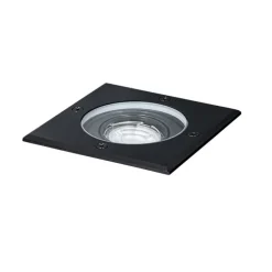 Bodenstrahler für den Außenbereich, schwarz, quadratisch, verstellbar, IP65 – Delux