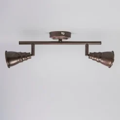Decken- und Wandstrahler rostbraun schwenkbar - Coney 2