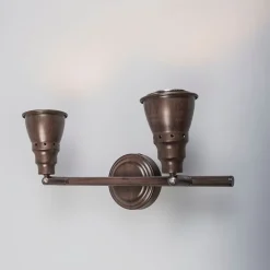 Decken- und Wandstrahler rostbraun schwenkbar - Coney 2