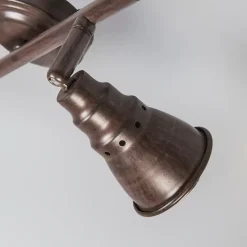 Decken- und Wandstrahler rostbraun schwenkbar - Coney 2