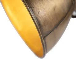 Deckenleuchte Bronze 2-Lichter mit Holz - Mangos