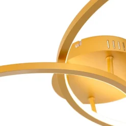 Deckenleuchte Gold 78 cm inkl. LED 3 Stufen dimmbar - Rowin