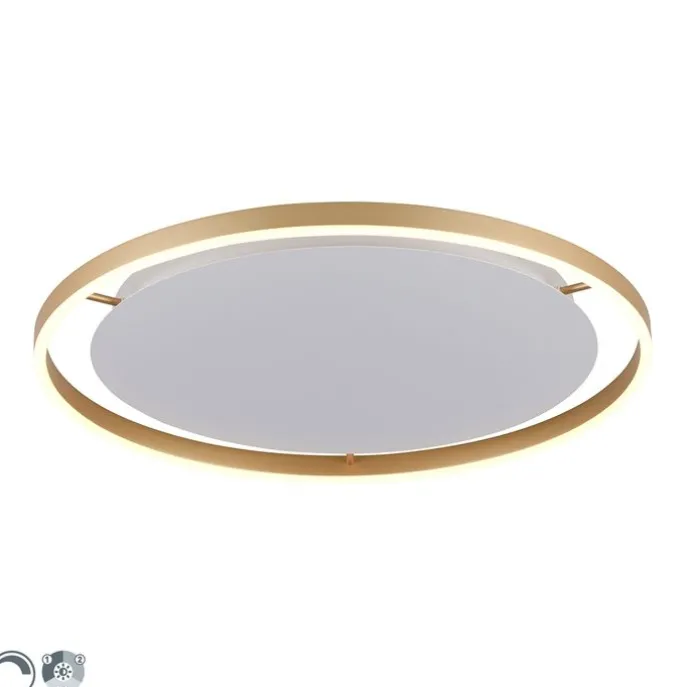 Deckenleuchte Messing 58,8 cm inkl. LED 3-stufig dimmbar - Zlatan