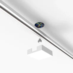 Deckenplatte Schienensystem weiß quadratisch 1-phasig - Iconic