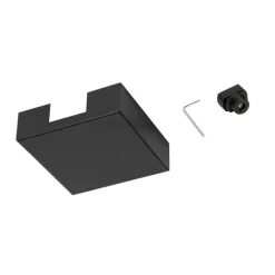 Deckenplatte Schienensystem schwarz quadratisch 1-phasig - Iconic