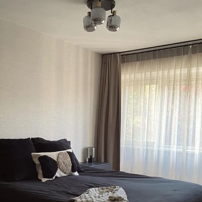 Deckenspot Schwarz mit Gold mit Rauchglas 3-flammig - Zuzanna