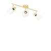 Deckenstrahler Gold mit Glas 3-flammig verstellbar - Laura