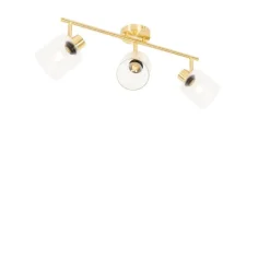 Deckenstrahler Gold mit Glas 3-flammig verstellbar - Laura