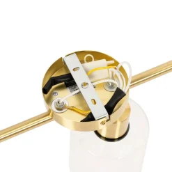 Deckenstrahler Gold mit Glas 3-flammig verstellbar - Laura