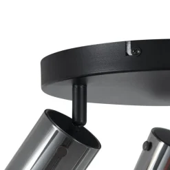 Deckenstrahler Gunmetal Rund 3-flammig drehbar und verstellbar - Drain