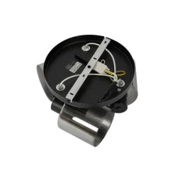 Deckenstrahler schwarz mit Rauchglas rund 3-flammig verstellbar - Laura