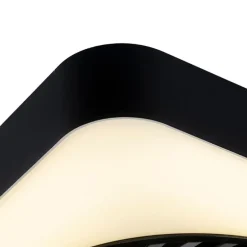 Deckenventilator eckig schwarz inkl. LED dimmbar - Climo