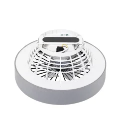 Deckenventilator grau mit Sterneffekt 47cm inkl. LED Dimmbar mit Fernbedienung - Emily