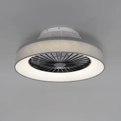 Deckenventilator grau mit Sterneffekt 47cm inkl. LED Dimmbar mit Fernbedienung - Emily