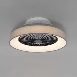 Deckenventilator grau mit Sterneffekt 47cm inkl. LED Dimmbar mit Fernbedienung - Emily