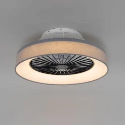 Deckenventilator grau mit Sterneffekt 47cm inkl. LED Dimmbar mit Fernbedienung - Emily