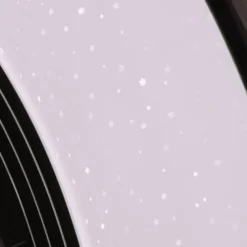 Deckenventilator grau mit Sterneffekt 47cm inkl. LED Dimmbar mit Fernbedienung - Emily